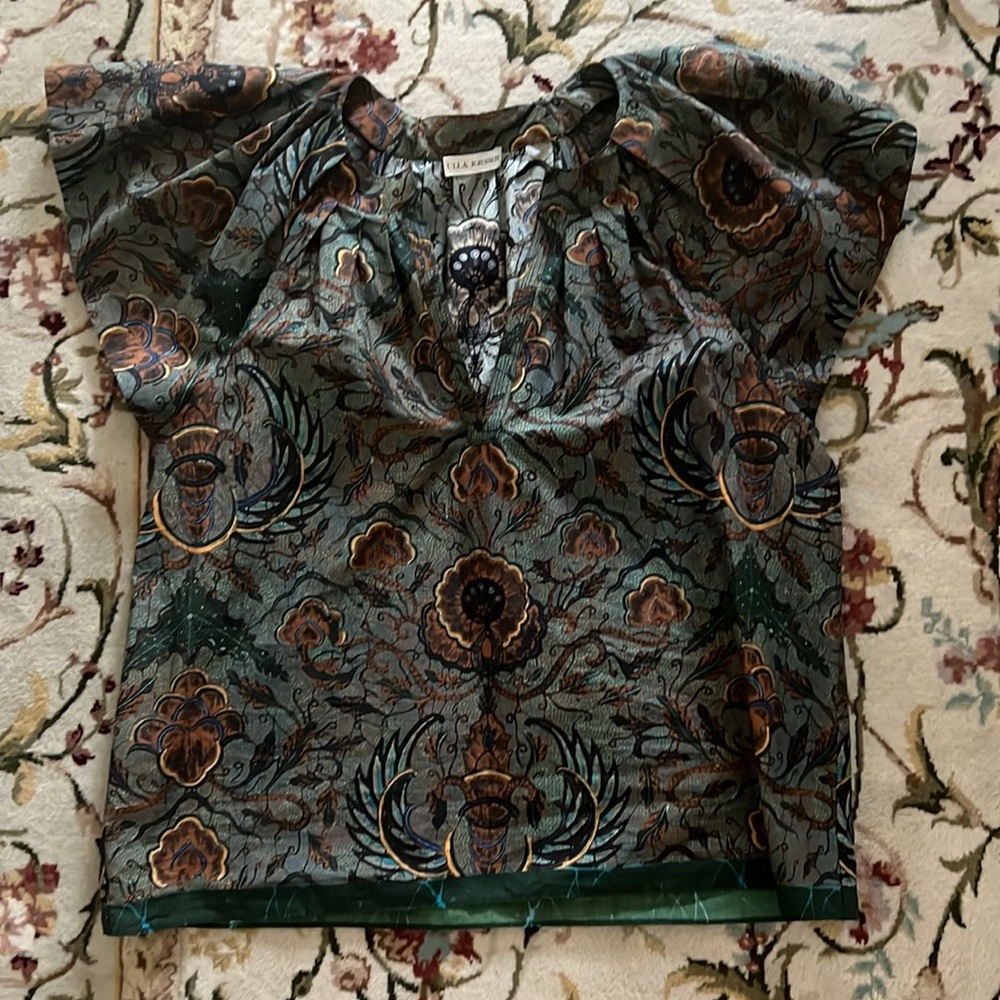 Ulla Johnson cotton V-neck top